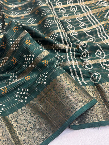 Beautiful Dola Silk Bandhani Saree-SA1225-1593