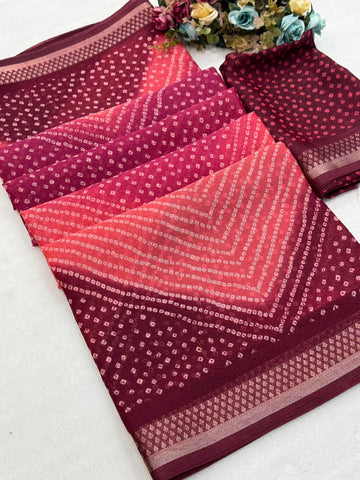 Elegant Dola Silk Bandhani Saree -SA1225-1584