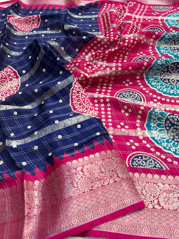 Elegant Dola Silk Bandhani Saree -SA1225-1581
