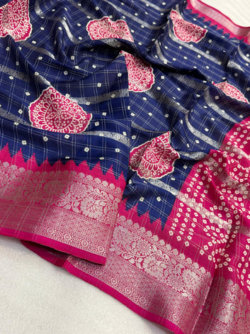 Elegant Dola Silk Bandhani Saree -SA1225-1581