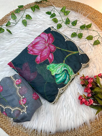 Pure Soft Teby Silk Designer Saree SA1225-1701