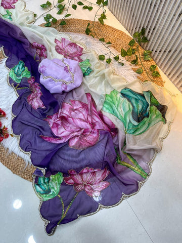 Pure Soft Teby Silk Designer Saree SA1225-1704