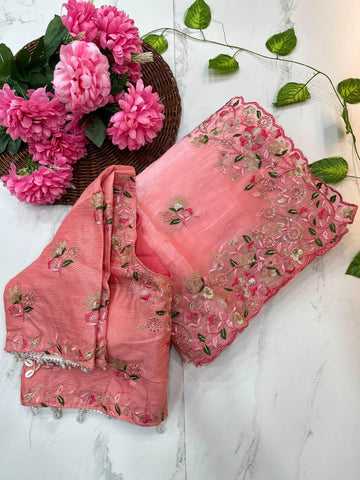 Very Soft Fendy Chiffon Pedding Designer Saree SA1225-1721