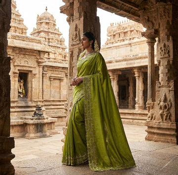 Pure Soft Chinon Silk Saree with Embroidery  SA1225-1648