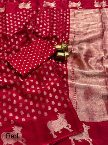 Pure Viscose Chinon Silk Saree SA1225-1697