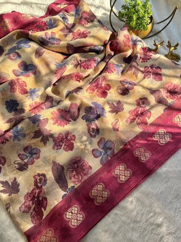Beautiful Soft Self Silk Saree SA1225-1702
