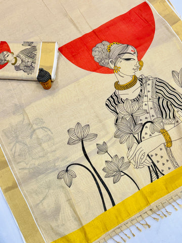 Kerala Gold Tissue Saree SA1225-1704