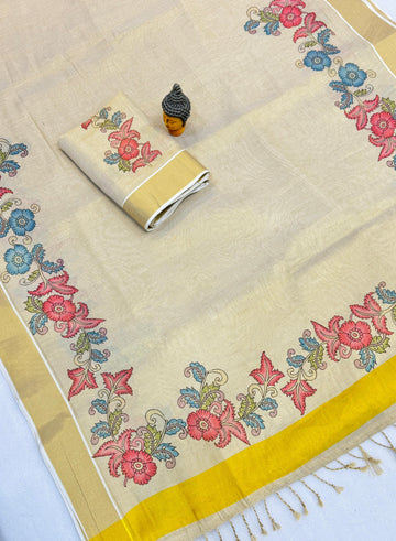 Kerala Gold Tissue Saree SA1225-1707