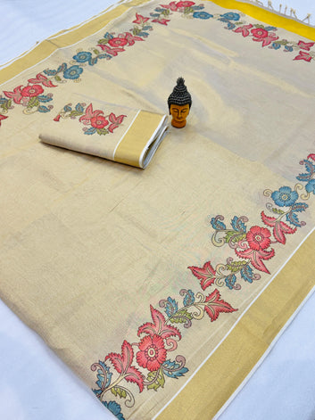 Kerala Gold Tissue Saree SA1225-1707