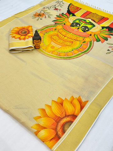 Kerala Gold Tissue Saree SA1225-1710