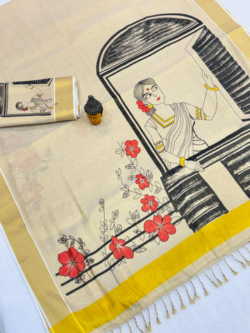 Kerala Gold Tissue Saree SA1225-1709