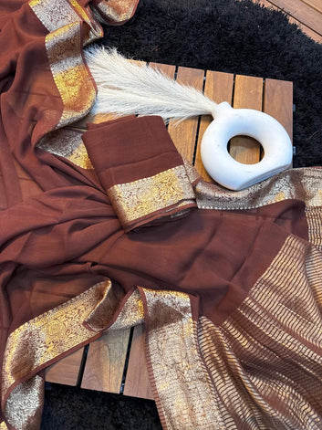 Pure Viscose  Saree with Running Blouse SA126-1752