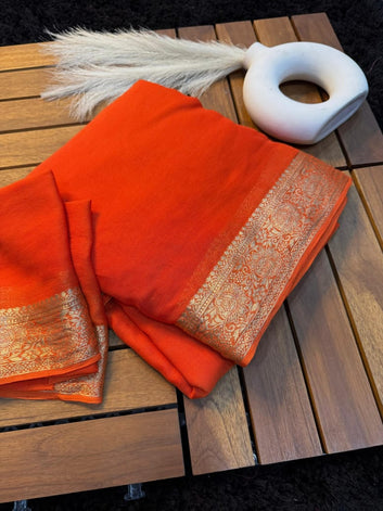 Pure Viscose  Saree with Running Blouse SA126-1760