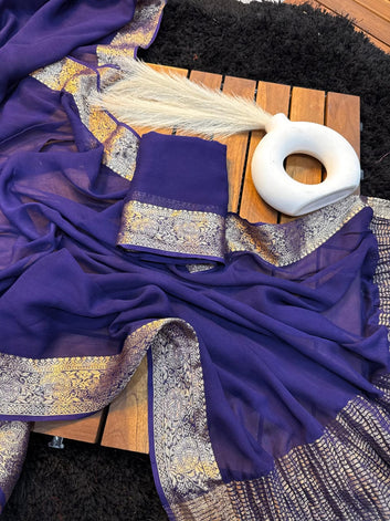 Pure Viscose  Saree with Running Blouse SA126-1751