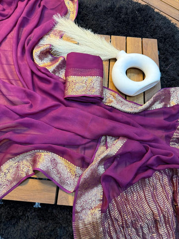 Pure Viscose  Saree with Running Blouse SA126-1764