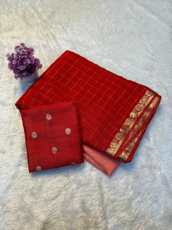 Pure Viscose Georgette Saree with Running Blouse SA126-1747