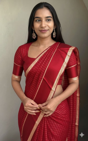 Pure Viscose Georgette Saree with Running Blouse SA126-1740