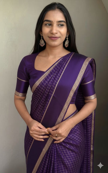 Pure Viscose Georgette Saree with Running Blouse SA126-1739