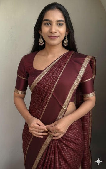 Pure Viscose Georgette Saree with Running Blouse SA126-1743