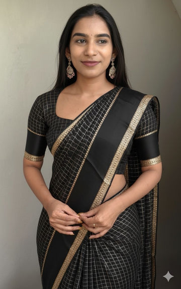 Pure Viscose Georgette Saree with Running Blouse SA126-1742