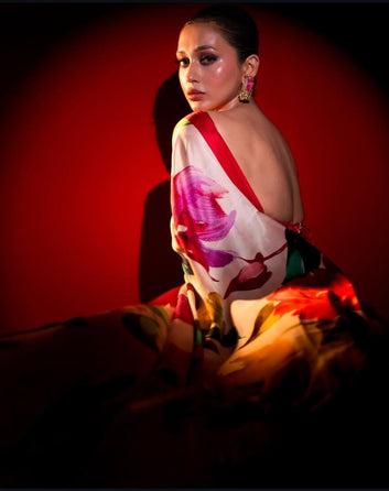 Original Ajrakh Saree with Digital Print SA126-1826