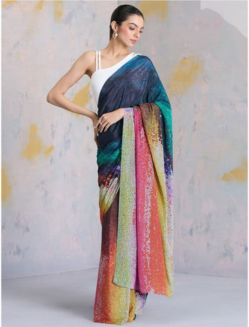 PartyWear  Saree with Digital Print SA126-1835