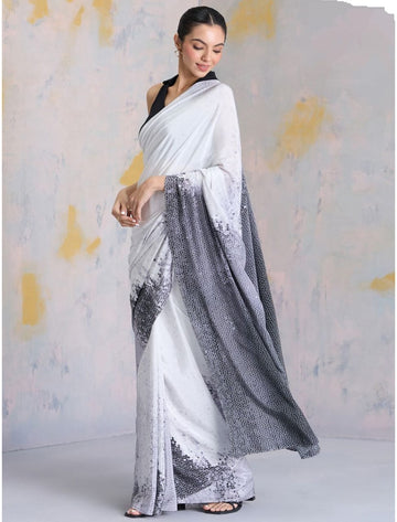 PartyWear  Saree with Digital Print SA126-1836