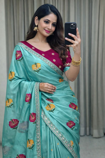 🔥Trending Saree ! Soft Rangoli Silk Saree SA326-1863
