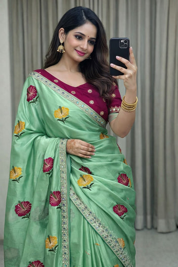 🔥Trending Saree ! Soft Rangoli Silk Saree SA326-1862
