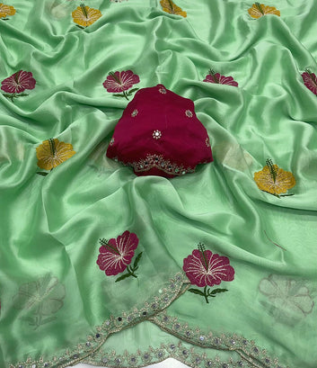 🔥Trending Saree ! Soft Rangoli Silk Saree SA326-1862