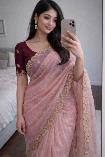 Most Selling Saree  | Pure Soft Organza Saree SA326-1930