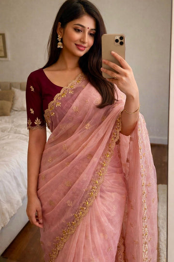 Most Selling Saree  | Pure Soft Organza Saree SA326-1928