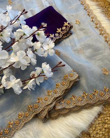 Most Selling Saree  | Pure Soft Organza Saree SA326-1932