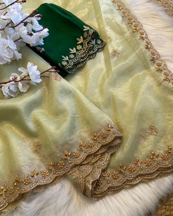 Most Selling Saree  | Pure Soft Organza Saree SA326-1931