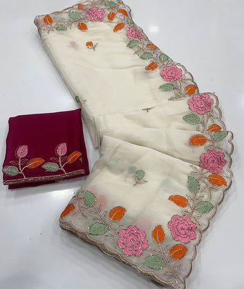 Most Viral Saree  | Star Georgette Saree  SA326-1923