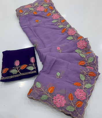 Most Viral Saree  | Star Georgette Saree  SA326-1921