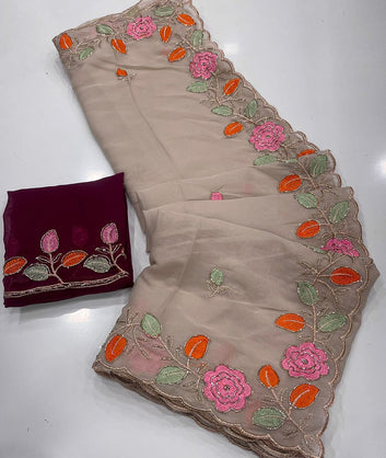 Most Viral Saree  | Star Georgette Saree  SA326-1925