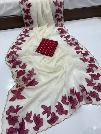 Most Selling Saree  | Crush Georgette Silk Saree SA326-1903