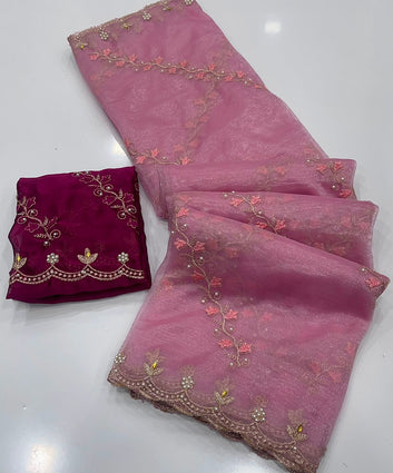 Most Selling Saree  | Pure Soft Organza Saree SA326-1901