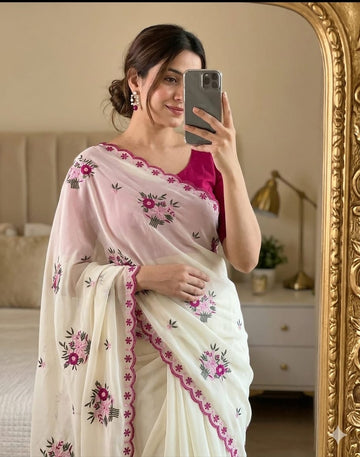 Most Viral Saree  | Star Georgette Saree  SA326-1895