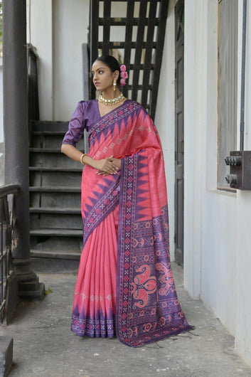 Wedding Special Saree  | Soft Tussar Silk Saree  SA326-1942