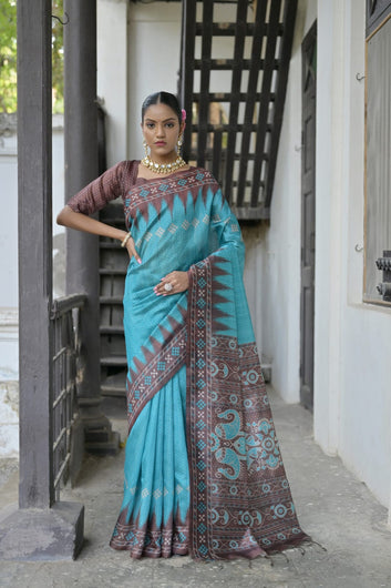 Wedding Special Saree  | Soft Tussar Silk Saree  SA326-1939