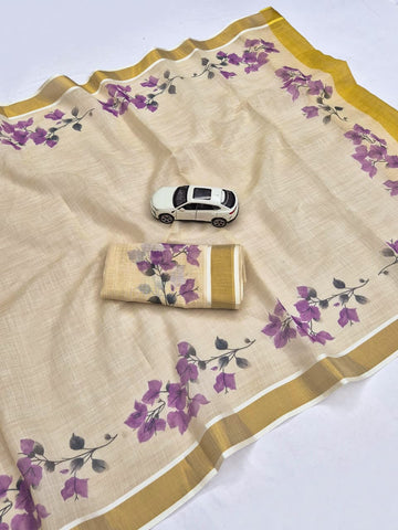 Onam Special Linen Saree SA826-2060