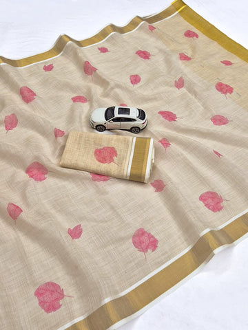 Onam Special Linen Saree SA826-2062