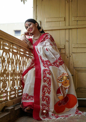 Durga Puja Special Linen Saree SA826-2079