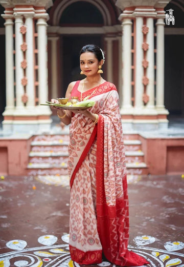 Durga Puja Special Linen Saree SA826-2082