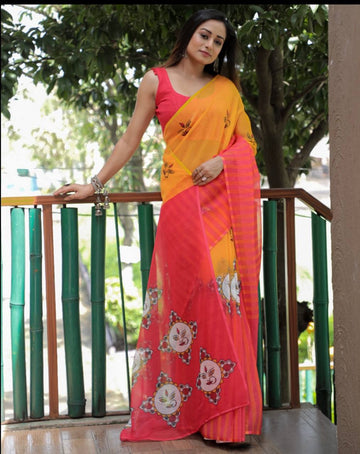 Durga Puja Special Linen Saree SA826-2075
