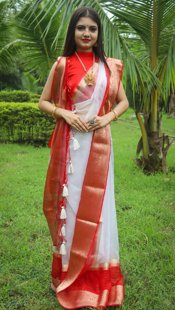 Durga Puja Special Khadi Silk Saree SA826-2112