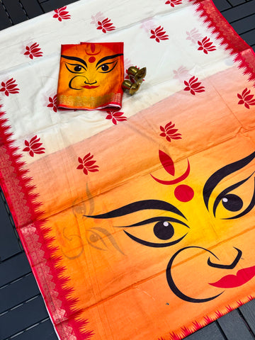 Durga Puja Special Pure Tussar Silk Saree SA826-2165