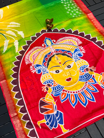 Durga Puja Special Pure Tussar Silk Saree SA826-2164